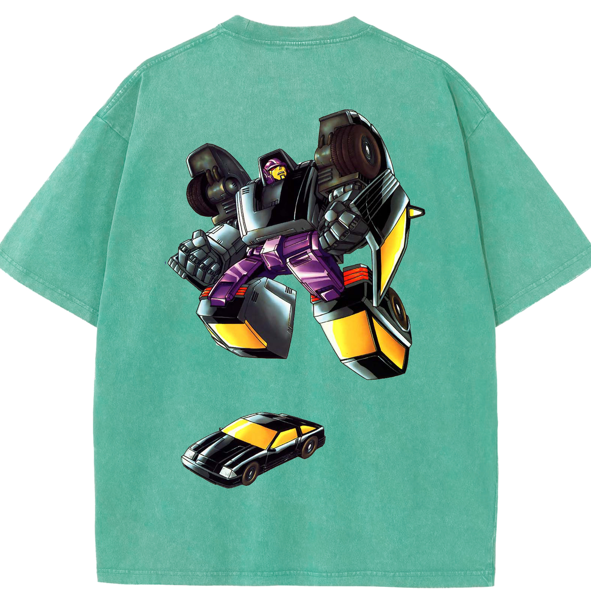 （画像用）  綿100% ヴィンテージ風 半袖Tシャツ（背面プリント）